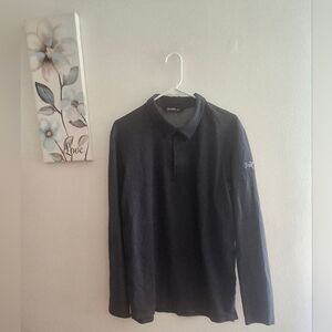 Arc'teryx Men's Dark Gray Long Sleeve Polo